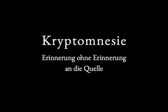 Kryptomnesie